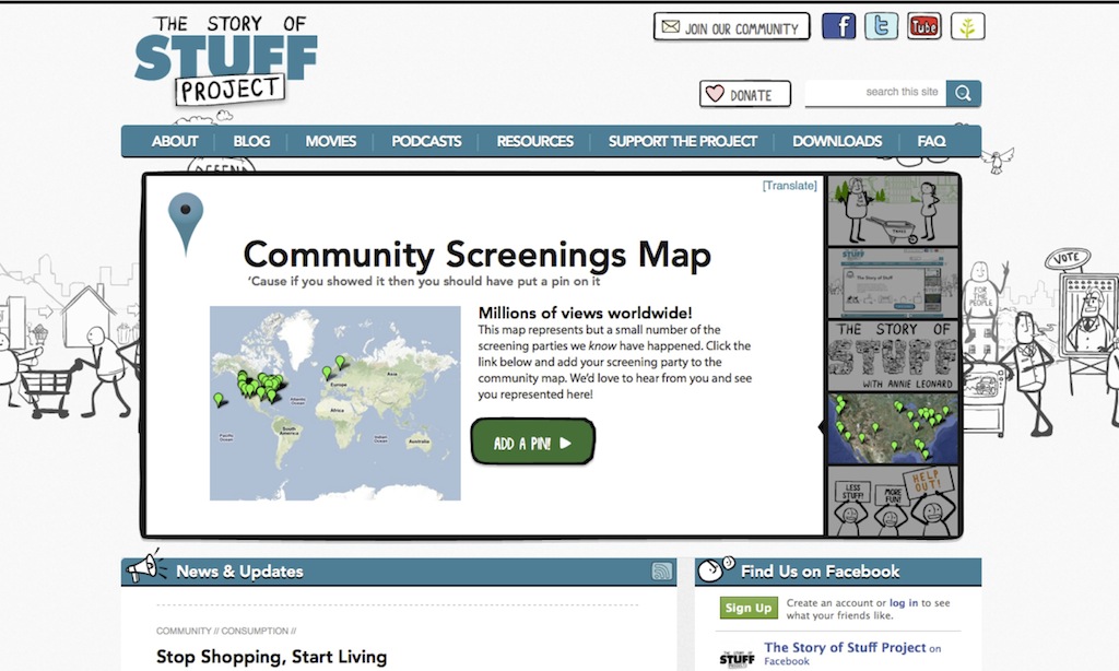 Story of Stuff Site Refresh Story of Stuff site refresh